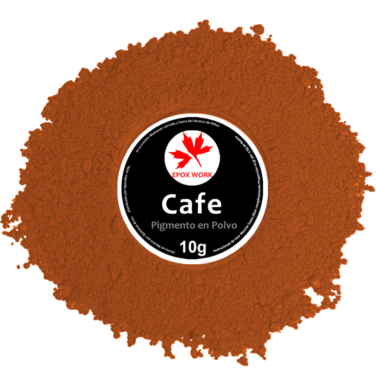 pigmento en polvo metalizado cafe